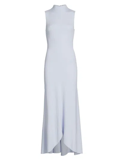 Courrèges Sleeveless Crepe Jersey Maxi Dress In Purple