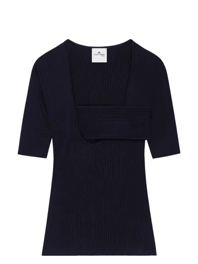 COURRÈGES WOMEN'S SWEATER INFINITY RIB KNIT