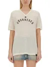 Courrèges Courreges Women T-shirt With Logo In Beige