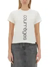 Courrèges Ac Straight Printed T-shirt In White