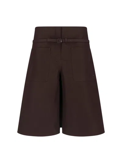 Courrèges Women's Tailored Trousers With Soft Lining In Brown