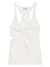 Courrèges Twist-detail Top With Deep V-neckline