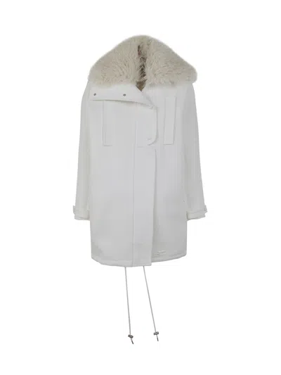 Courrèges Courreges Women Tech Twill Parka Coat In White
