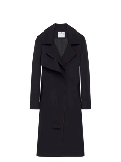 COURRÈGES WOMEN'S TWIST COTTON TRENCH COAT