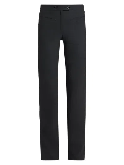 Courrèges Women's Two-button Bootcut Pants In Black