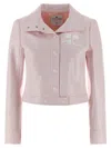 Courrèges Light Pink Logo Jacket In Pink