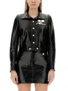 Courrèges Courreges Women Reedition Vinyl Jacket In Black