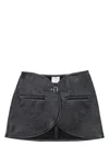 Courrèges Courreges Ellipse Vinyl Mini Skirt