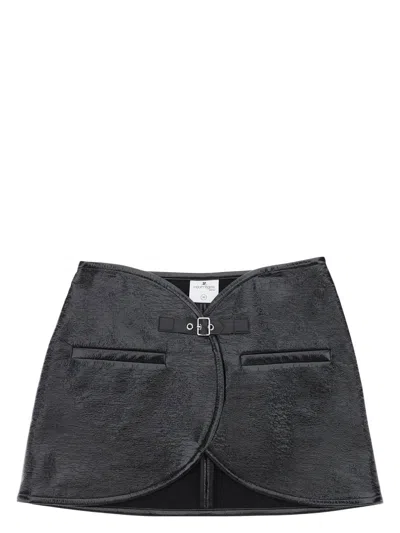 COURRÈGES WOMEN'S VINYL MINI SKIRT