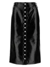 Courrèges Multiflex Patent-finish Midi Skirt