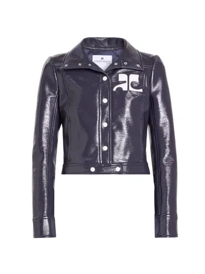 Courrèges Women's Vinyle Reedition Jacket In Blue