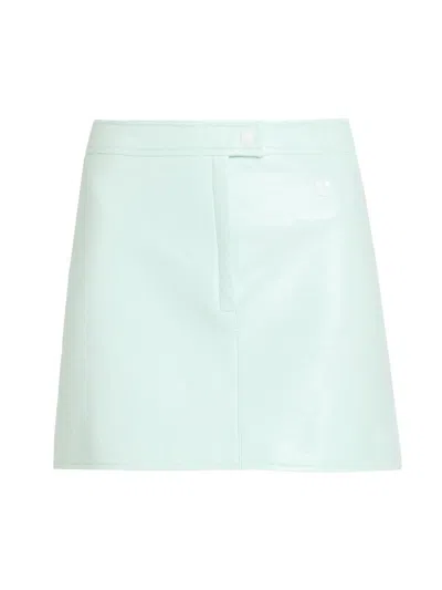 Courrèges Women's Vinyle Reedition Miniskirt In Blue