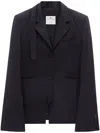 Courrèges Wool Blazer In Black