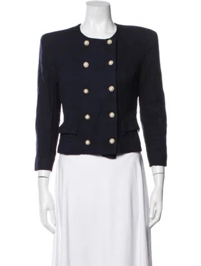 Pre-owned Courrèges Wool Blazer In Blue