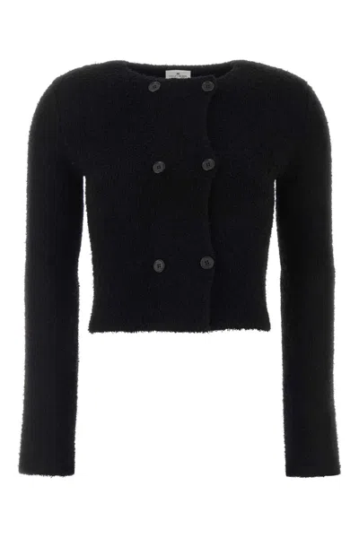 Courrèges Courreges Wool Blend Cardigan In Black