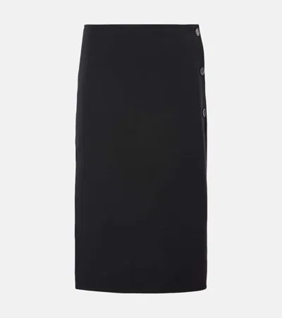 COURRÈGES COURRÈGES WOOL-BLEND MIDI SKIRT