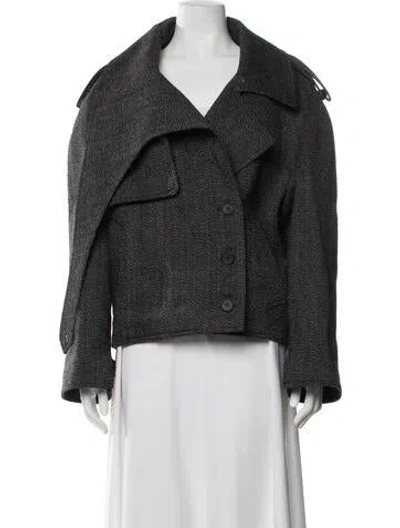 Pre-owned Courrèges Wool Coat W/ Tags In Gray