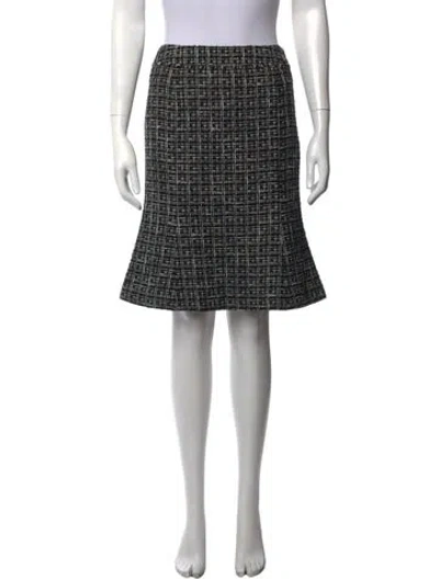 Pre-owned Courrèges Wool Mini Skirt In Black