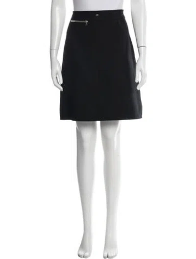 Pre-owned Courrèges Wool Mini Skirt In Blue