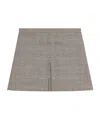 Courrèges A-line Checked Miniskirt In Gray