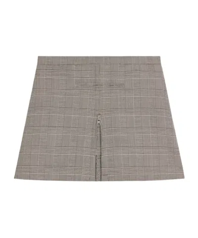 COURRÈGES COURRÈGES MID-RISE A-LINE CHECKED MINI SKIRT