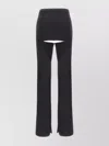 COURRÈGES WOOL PANT WITH CUT-OUT CROTCH AND FLARED LEG