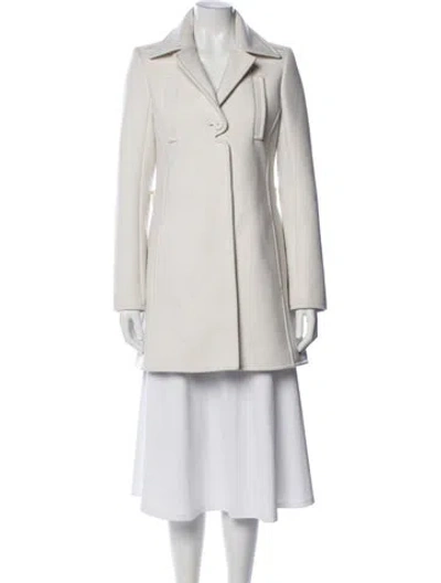 Pre-owned Courrèges Wool Peacoat W/ Tags In Neutrals