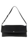 Courrèges Rectangular Shoulder Bag Adjustable Strap In Black