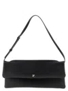 Courrèges Rectangular Shoulder Bag Adjustable Strap In Black