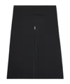 Courrèges Midi Twill Skirt With Zipper In Black