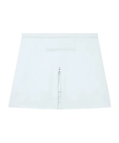 Courrèges Zip-detail Twill Miniskirt
