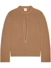 Courrèges Pullover Mit Reissverschluss In Nude