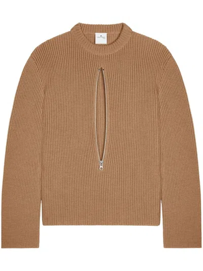 Courrèges Pullover Mit Reissverschluss In Nude