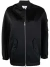 Courrèges Zip-fastening Bomber Jacket In Black