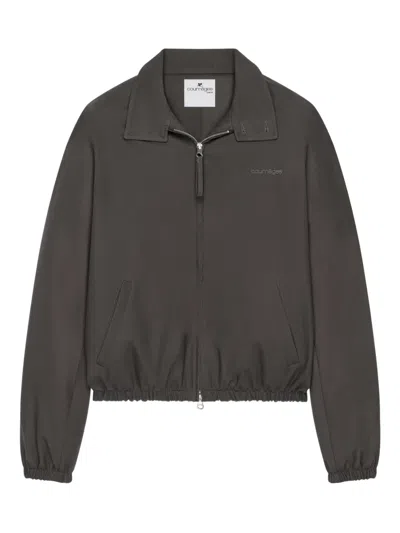 Courrèges Zip Jacket In Gray