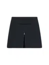 Courrèges Twill Mini Skirt With Zipper
