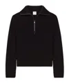 Courrèges Crewneck Wool Sweater V-neck In Black