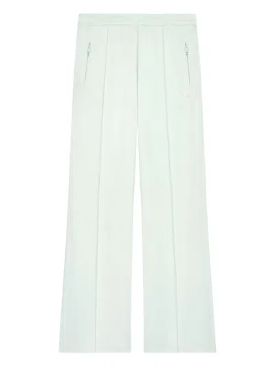 Courrèges Zip-pocket Elasticated-waistband Track Pants In Neutral