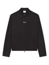 Courrèges Zip-up Ac-logo Track Jacket In Black