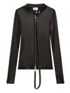 Courrèges Zip-up Biker Jacket In Black