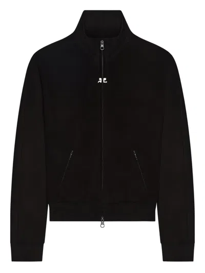 Courrèges Zip-up Jacket In Black