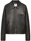 COURRÈGES ZIP-UP LEATHER JACKET