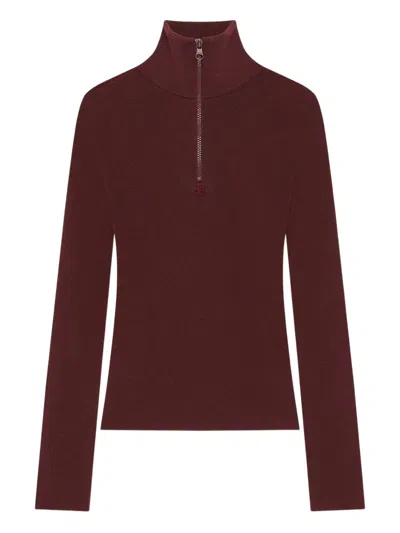 Courrèges Courreges Women Zip-up Sweater In Red