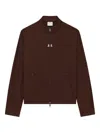 Courrèges Zip-up Track Jacket In Burgundy
