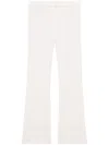 Courrèges Twill-hose Mit Reissverschluss In White