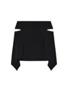Courrèges Cut-out Draped Miniskirt