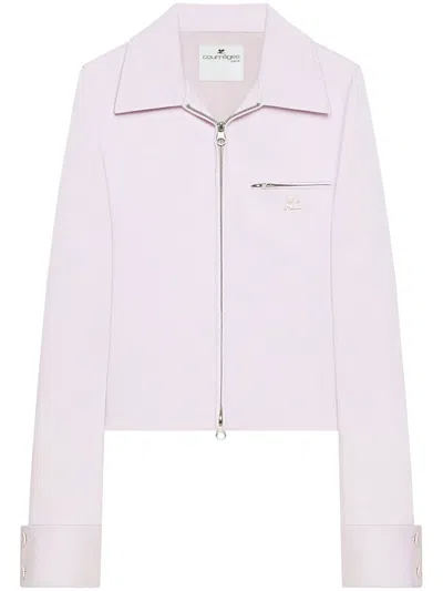 Courrèges Zipped Jacket In Rosa