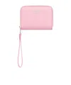 Courrèges Zipped Leather Compact Wallet