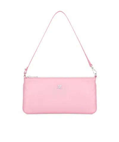 Courrèges Zipped Leather Pouch Bag