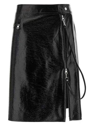 COURRÈGES COURRÈGES ZIPPED MIDI SKIRT